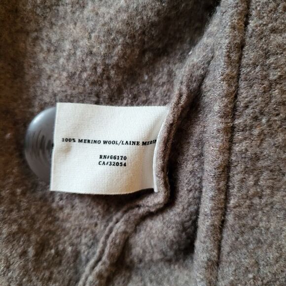 Anthropologie Sparrow Merino Wool Sweater Jacket, Dark Taupe, Size S - Picture 4 of 7
